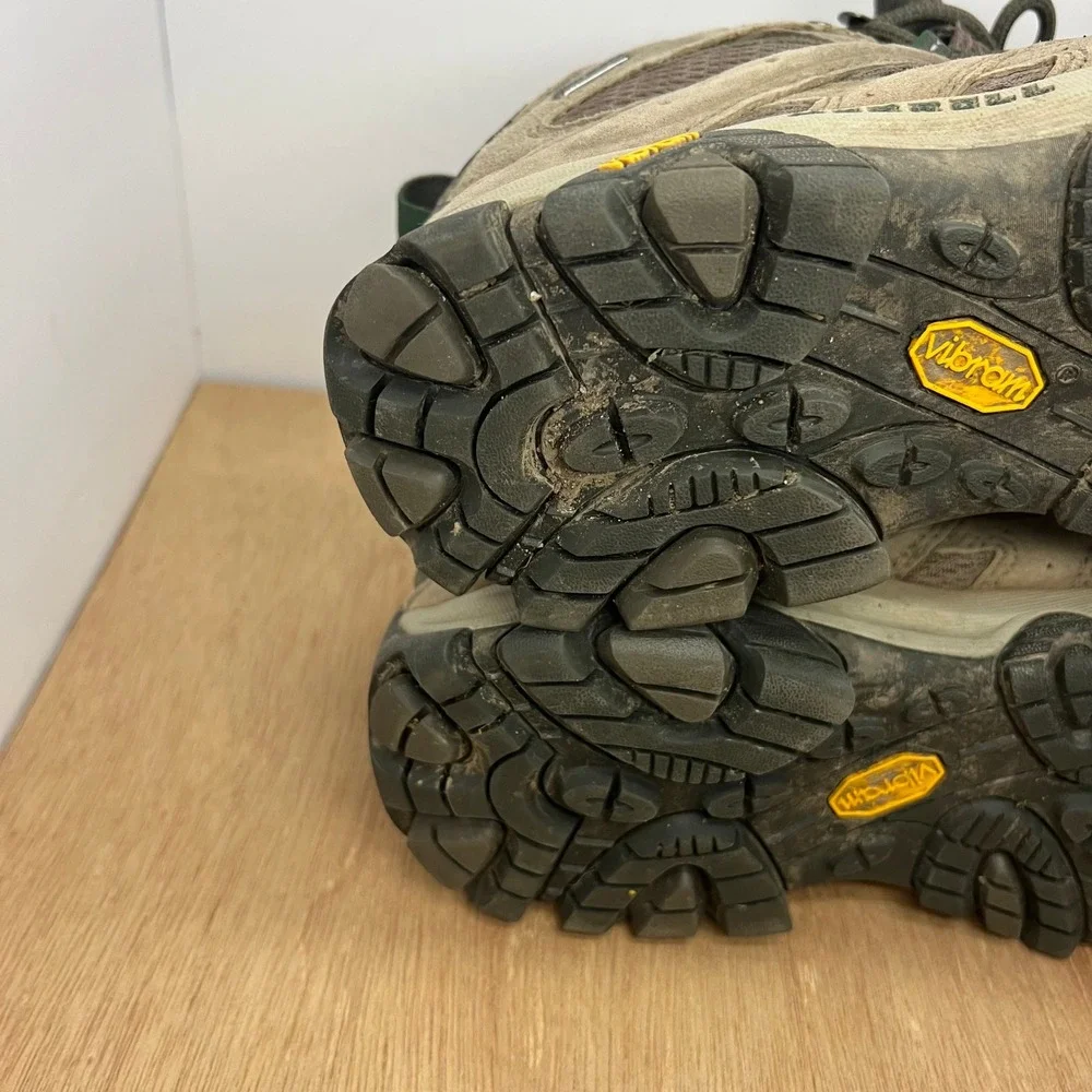 Merrell Moab 3 Mid Waterproof Mens 8 Brown Walnut Hiking Boots J035837 Vibram